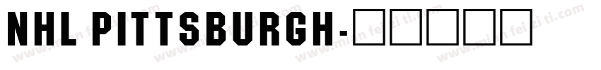 NHL Pittsburgh字体转换